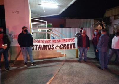 Sindimetal - Metalúrgicos entram em greve por aumento salarial