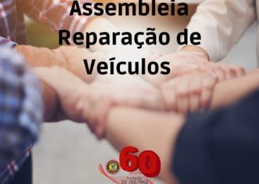   Assembleia Reparação de Veículos nesta segunda-feira, dia 27 de fevereiro