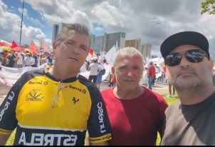 Sindicato dos Metalúrgicos está presente em Brasília, dia 15 de abril, na Marcha da Classe Trabalhadora.