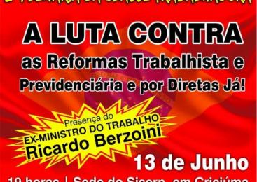  2ª Plenária da Classe Trabalhadora dia 13 de junho
